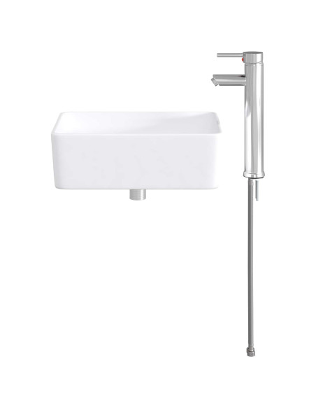 Lavabo da bagno Cromato 40,5 x 30,5 x 13 cm Metallo