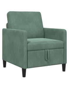 Divano con Storage Verde Mare 72 x 78 x 87 cm Poliestere 2