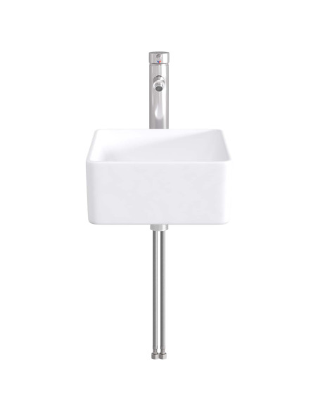 Lavabo da bagno Cromato 40,5 x 30,5 x 13 cm Metallo