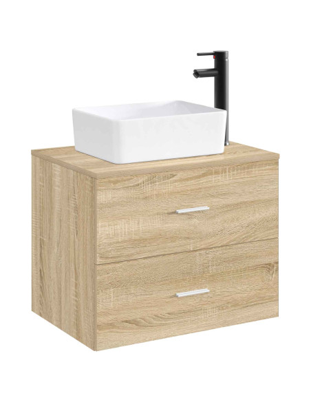 Lavabo da bagno Nero Opaco 40,5 x 30,5 x 13 cm Metallo