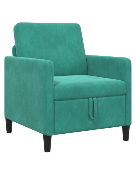 Divano con Storage Turchese 72 x 78 x 87 cm Poliestere