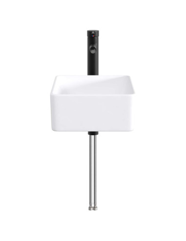 Lavabo da bagno Nero Opaco 40,5 x 30,5 x 13 cm Metallo