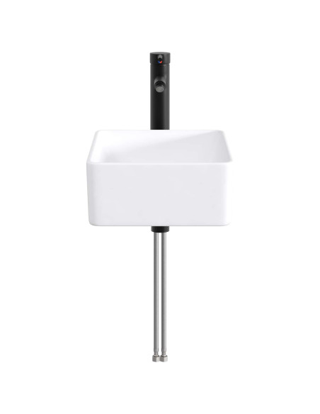 Lavabo da bagno Nero Opaco 40,5 x 30,5 x 13 cm Metallo