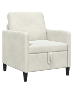 Divano con Storage Crema 72 x 78 x 87 cm Poliestere 2