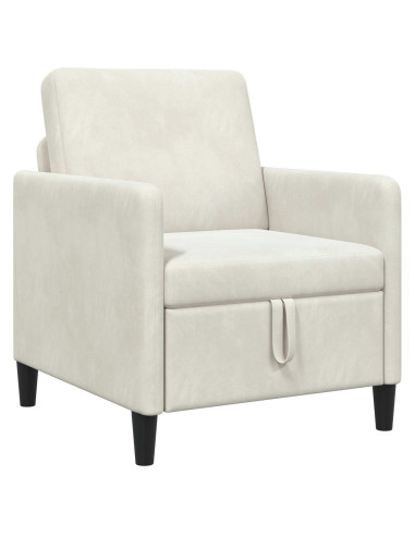 Divano con Storage Crema 72 x 78 x 87 cm Poliestere