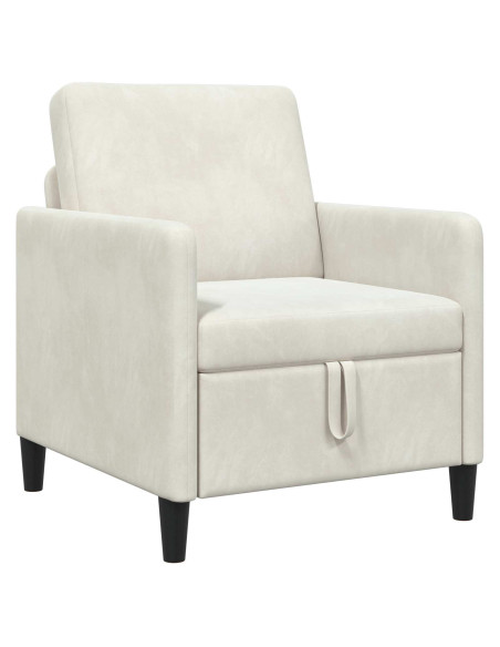 Divano con Storage Crema 72 x 78 x 87 cm Poliestere