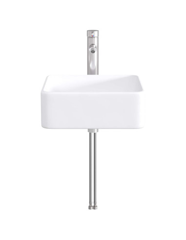 Lavabo da bagno Cromato 36,5 x 36,5 x 13 cm Metallo