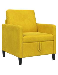 Divano con Storage Giallo 72 x 78 x 87 cm Poliestere 2