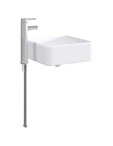 Lavabo da bagno Cromato 36,5 x 36,5 x 13 cm Metallo