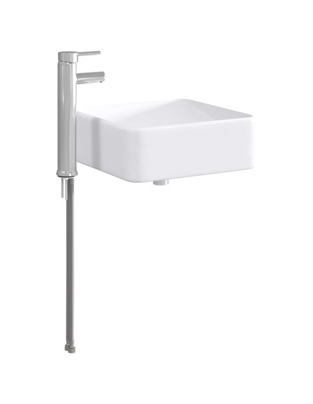 Lavabo da bagno Cromato 36,5 x 36,5 x 13 cm Metallo