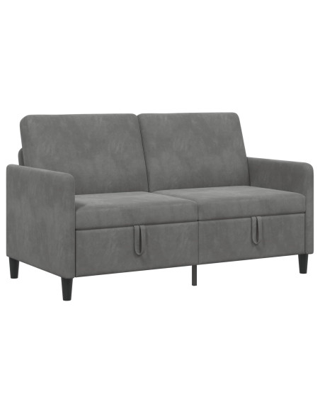 Divano con Storage Grigio Scuro 152 x 78 x 87 cm Poliestere