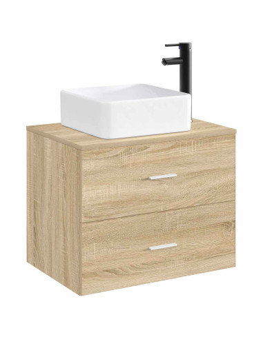 Lavabo da bagno Nero Opaco 36,5 x 36,5 x 13 cm Metallo
