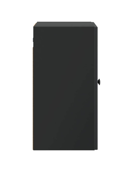 Mobiletto a muro Nero 59 x 31 x 60 cm Legno ingegnerizzato