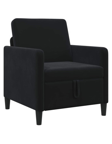 Divano con Storage Nero 72 x 78 x 87 cm Poliestere