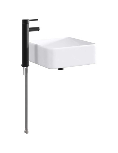 Lavabo da bagno Nero Opaco 36,5 x 36,5 x 13 cm Metallo