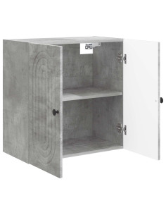 Mobiletto a muro Grigio Cemento 59 x 31 x 60 cm 2