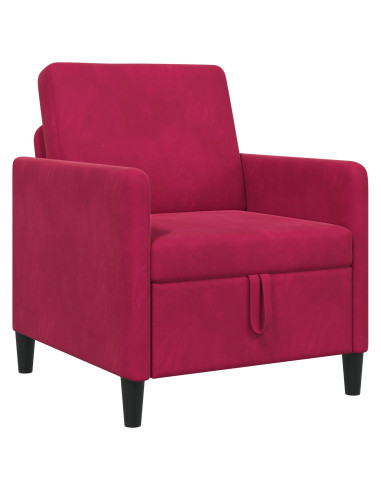 Divano con Storage Rosso Vino 72 x 78 x 87 cm Poliestere