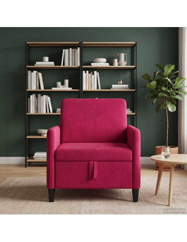 Divano con Storage Rosso Vino 72 x 78 x 87 cm Poliestere