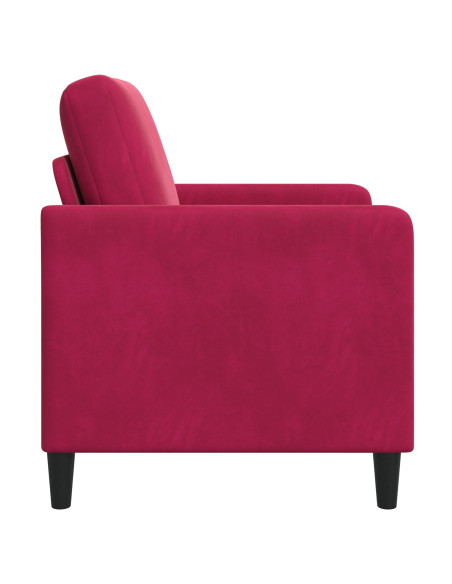 Divano con Storage Rosso Vino 72 x 78 x 87 cm Poliestere