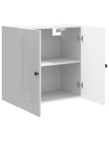 Mobiletto a muro Bianco Lucido 59 x 31 x 60 cm