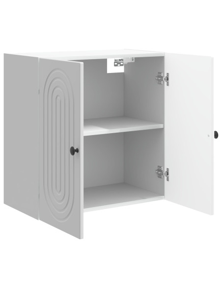 Mobiletto a muro Bianco Lucido 59 x 31 x 60 cm