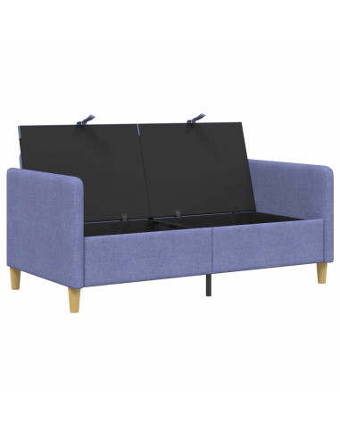 Divano con Storage Blu jeans 152 x 78 x 87 cm Poliestere