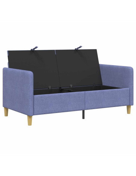 Divano con Storage Blu jeans 152 x 78 x 87 cm Poliestere