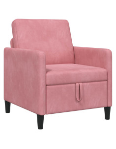 Divano con Storage Rosa 72 x 78 x 87 cm Poliestere 2