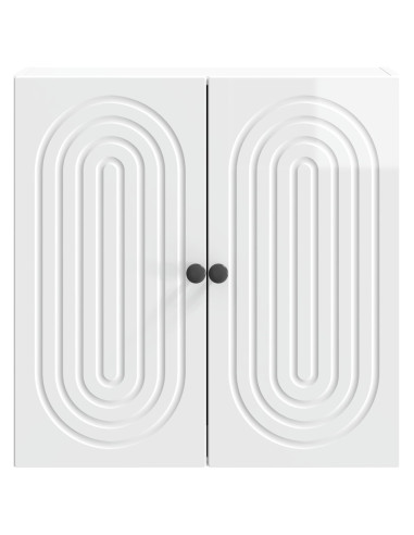 Mobiletto a muro Bianco Lucido 59 x 31 x 60 cm