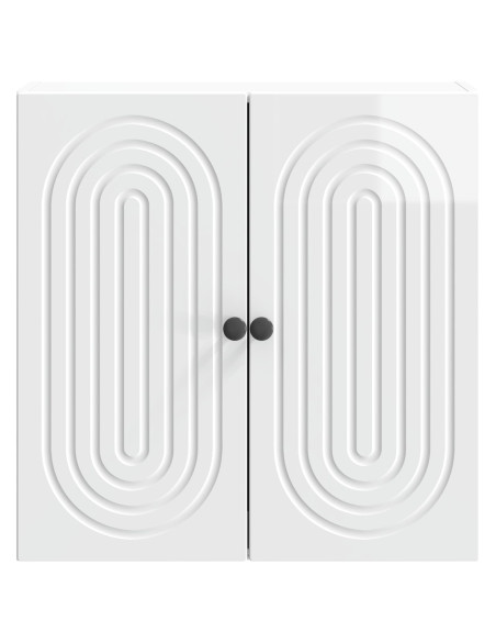 Mobiletto a muro Bianco Lucido 59 x 31 x 60 cm