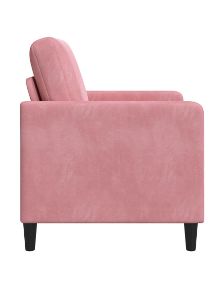 Divano con Storage Rosa 72 x 78 x 87 cm Poliestere