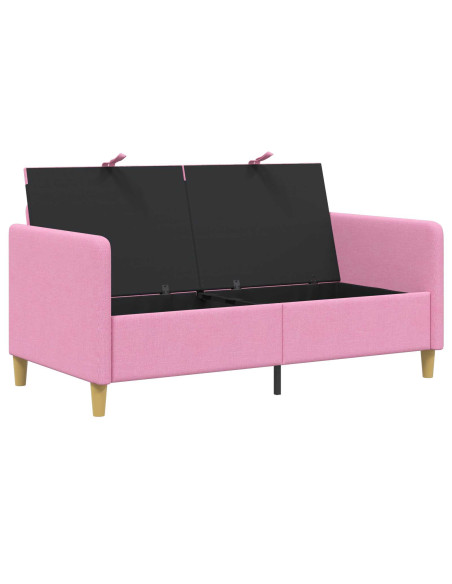 Divano con Storage Rosa 152 x 78 x 87 cm Poliestere