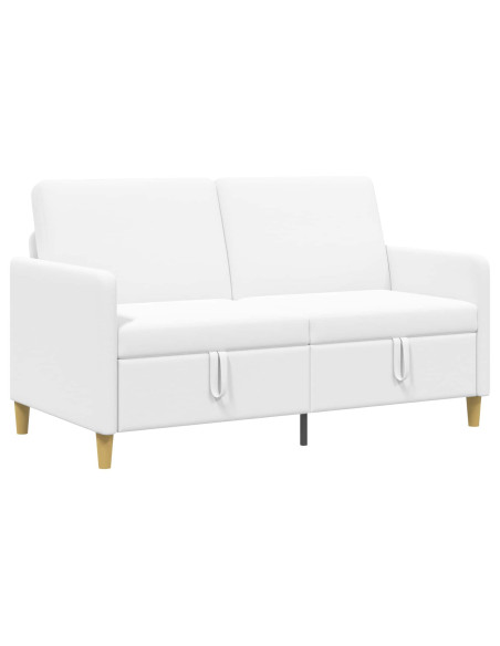 Divano con Storage Bianco 152 x 78 x 87 cm Poliestere