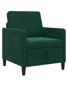Divano con Storage Verde Scuro 72 x 78 x 87 cm Poliestere 2