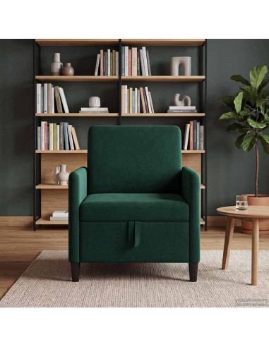 Divano con Storage Verde Scuro 72 x 78 x 87 cm Poliestere