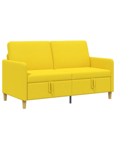Divano con Storage Giallo Chiaro 152 x 78 x 87 cm Poliestere
