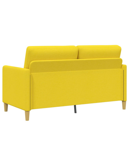 Divano con Storage Giallo Chiaro 152 x 78 x 87 cm Poliestere