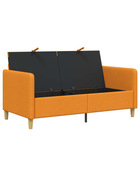 Divano con Storage Giallo Scuro 152 x 78 x 87 cm Poliestere