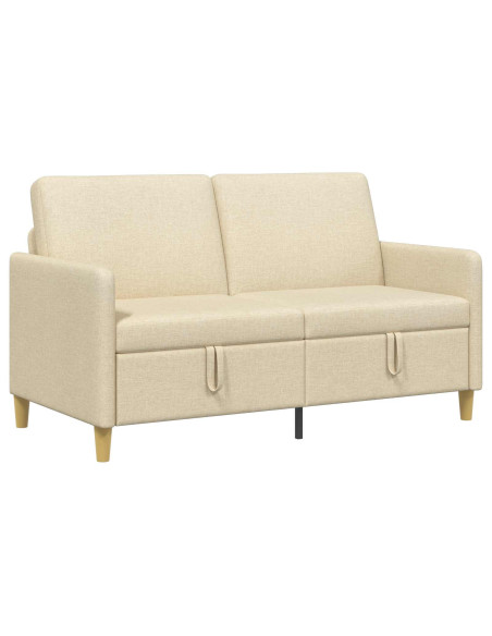Divano con Storage Crema 152 x 78 x 87 cm Poliestere