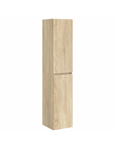 Mobiletto da Bagno a Muro Rovere Sonoma 33 x 34,5 x 160 cm