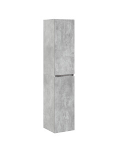 Mobiletto da Bagno a Muro Grigio Cemento 33 x 34,5 x 160 cm