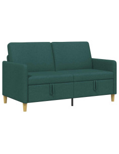 Divano con Storage Verde Scuro 152 x 78 x 87 cm Poliestere 2
