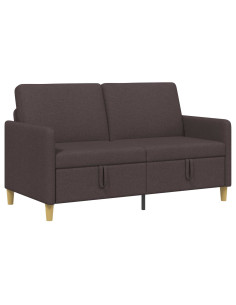 Divano con Storage Marrone Scuro 152 x 78 x 87 cm Poliestere 2