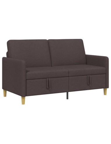 Divano con Storage Marrone Scuro 152 x 78 x 87 cm Poliestere