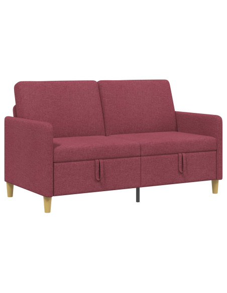 Divano con Storage Rosso Vino 152 x 78 x 87 cm Poliestere