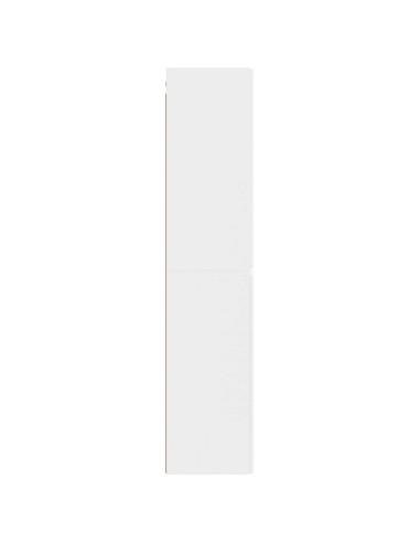 Mobiletto da Bagno a Muro Bianco 33 x 34,5 x 160 cm