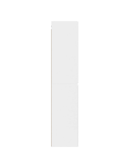 Mobiletto da Bagno a Muro Bianco 33 x 34,5 x 160 cm