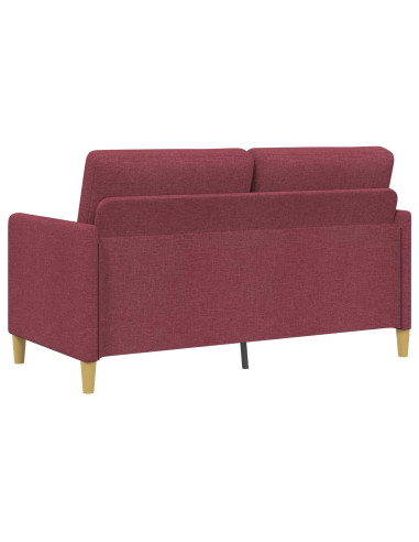 Divano con Storage Rosso Vino 152 x 78 x 87 cm Poliestere