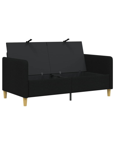 Divano con Storage Nero 152 x 78 x 87 cm Poliestere