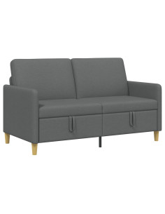 Divano con Storage Grigio Scuro 152 x 78 x 87 cm Poliestere 2
